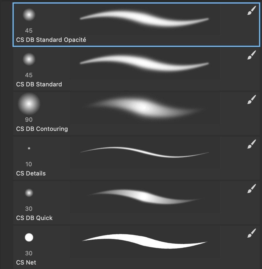 hair touch-up brushes