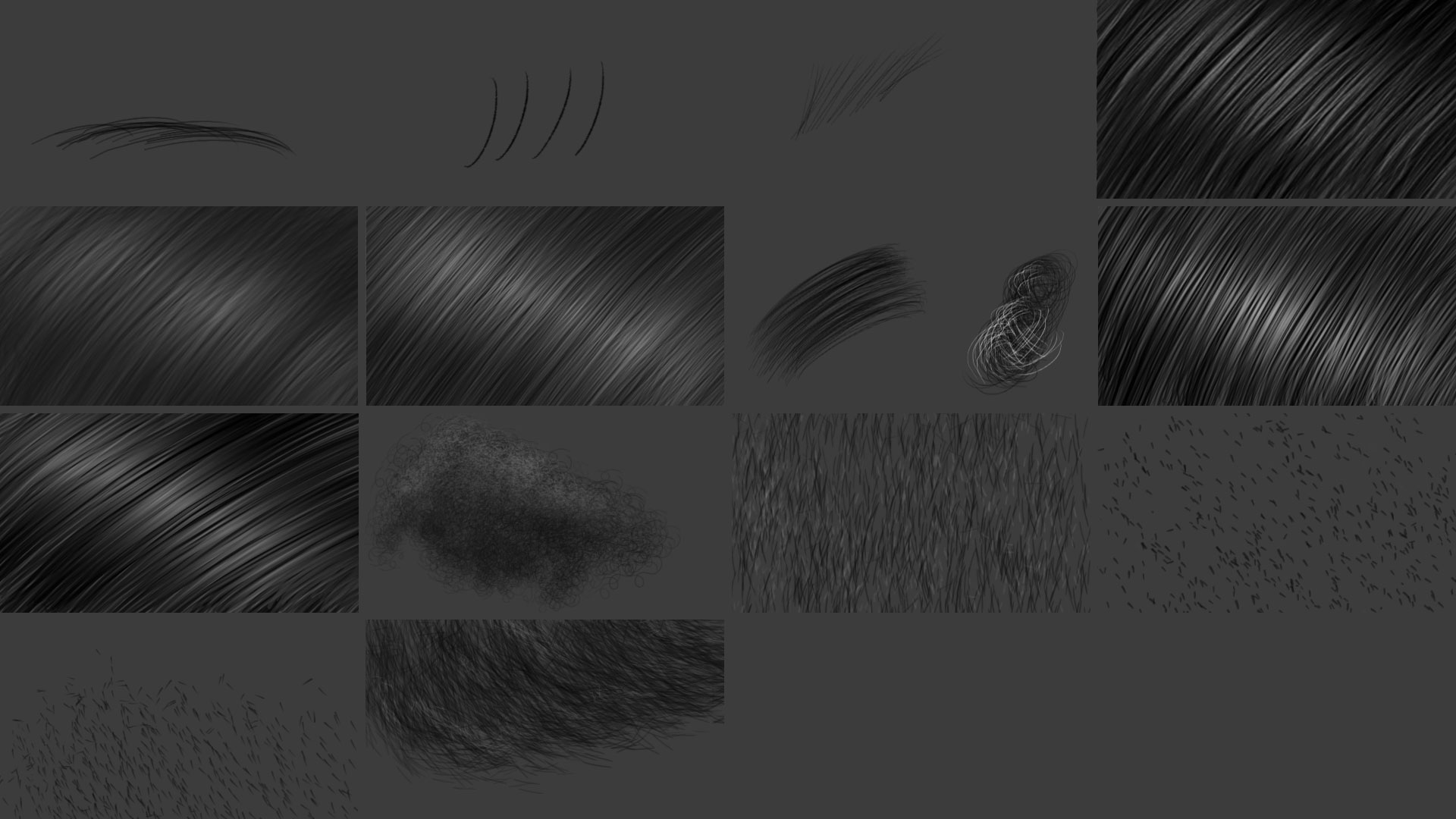 pinceaux pour retoucher des cheveux